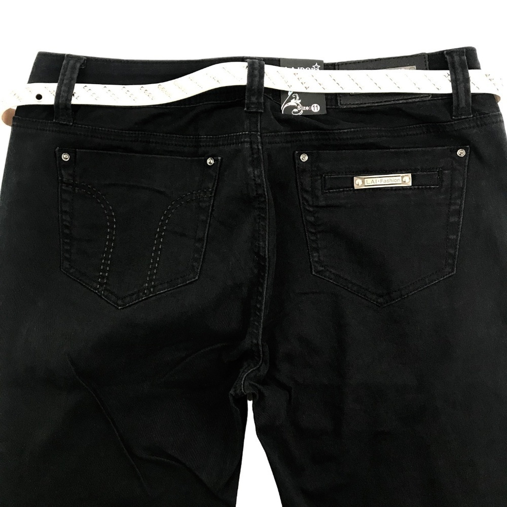 LA Idol Black Skinny Jeans